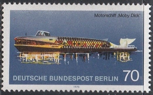 Berlijn 1975 487 Motorschip Moby Dick, Postfris, Ophalen of Verzenden, Overige periodes, Postfris