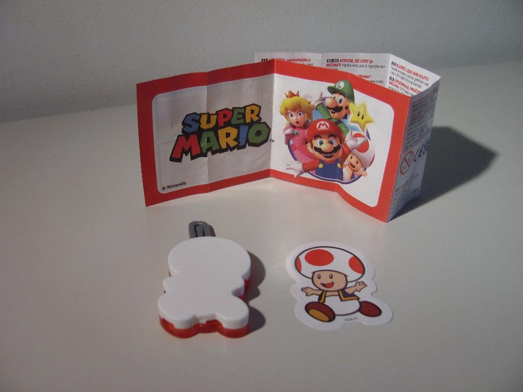 Super Mario Toad paperclip, Verzamelen, Ophalen of Verzenden, Nieuw, Hardplasticfiguren