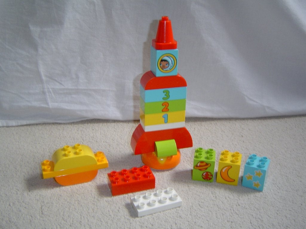duplo set 10815 Mijn eerste raket, Gebruikt, Ophalen of Verzenden, Compleet, Duplo