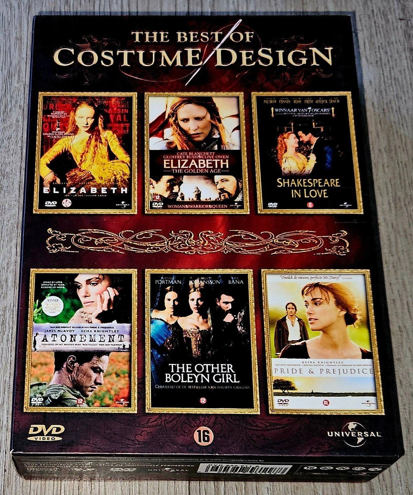 The Best of Costume Design DVD Boxset (6 films), Engels, Vanaf 16 jaar, Nederlands, Ophalen of Verzenden