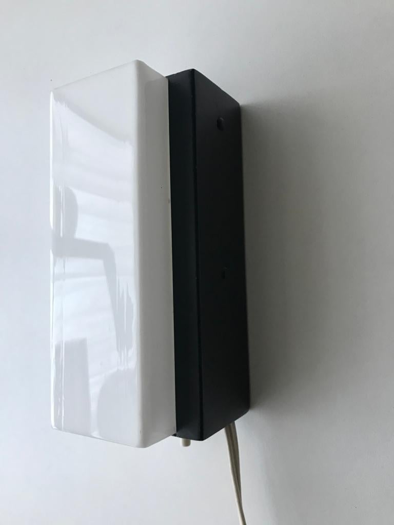 70s wall lamp vintage silence of the lamps, Ophalen of Verzenden, Gebruikt, Metaal, Mid century modern vintage design
