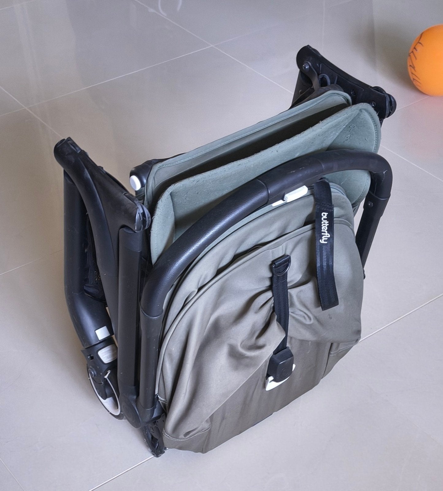 Bugaboo Butterfly Groen met Regenhoes, Ophalen, Gebruikt, Regenhoes