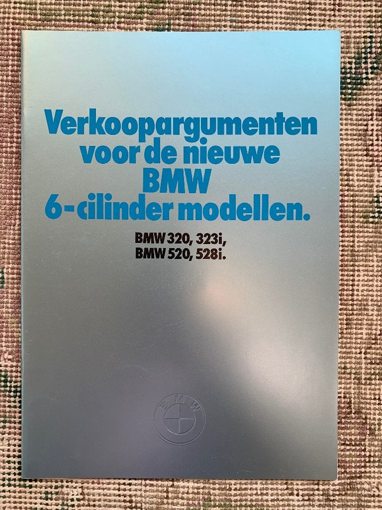 Verkoopargumenten BMW 6-cilinder motoren 1977 E21 E12 nieuw!, Boeken, Auto's | Folders en Tijdschriften, Nieuw, Ophalen of Verzenden
