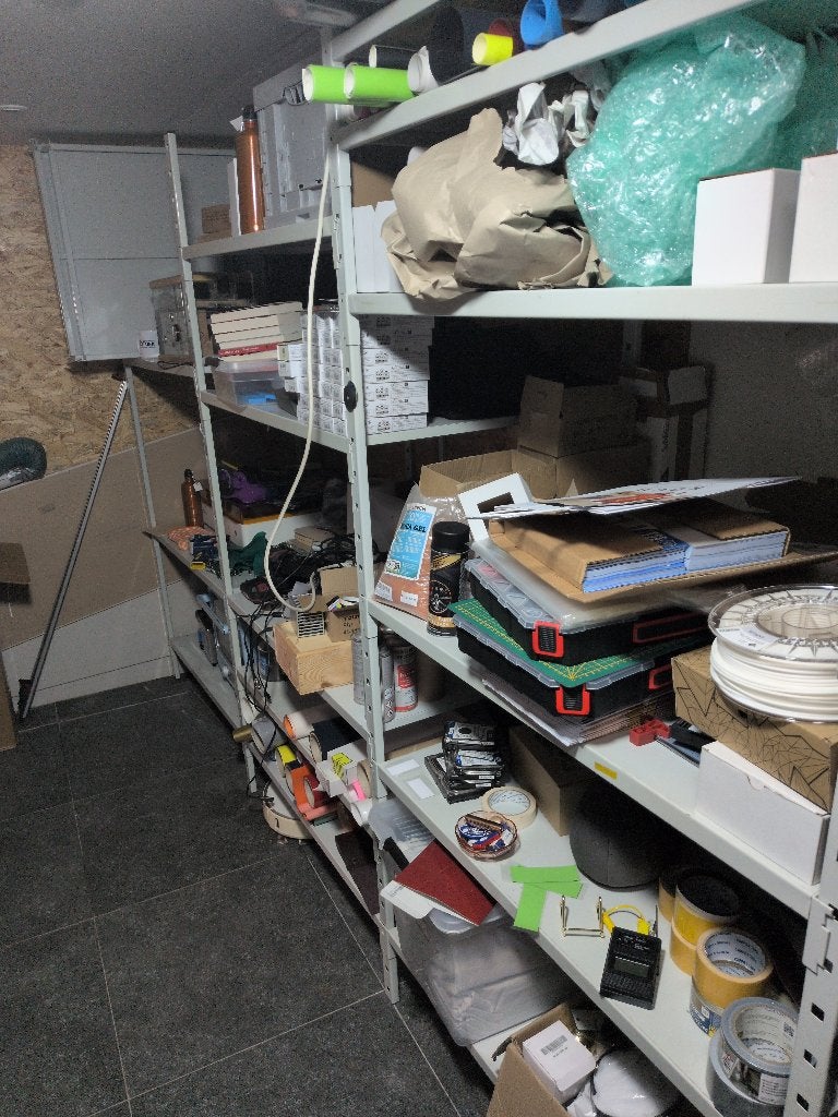 Magazijnstelling metaal 6 velden 30 legborden 90x70 cm, Ophalen, Gebruikt