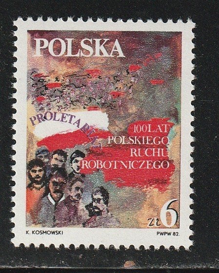 Polen 1982 - Proletariër Party, Ophalen, Polen, Postfris