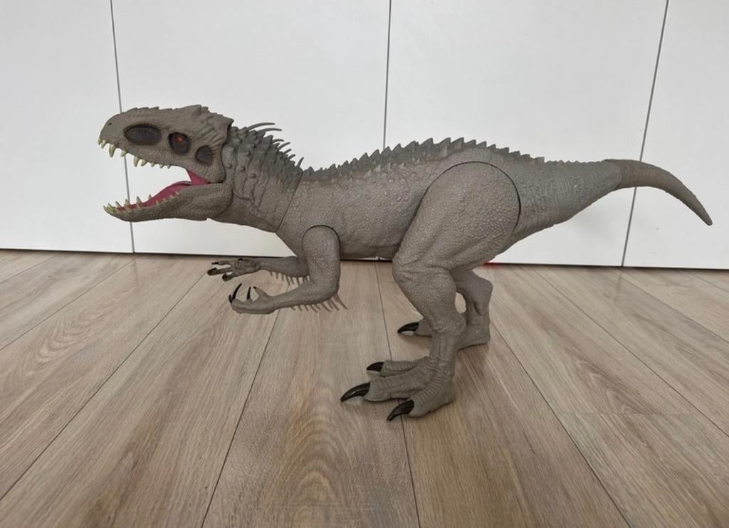 Mattel Jurassic World Giganotosaurus xxl 100cm, Ophalen of Verzenden, Gebruikt, Jongen of Meisje