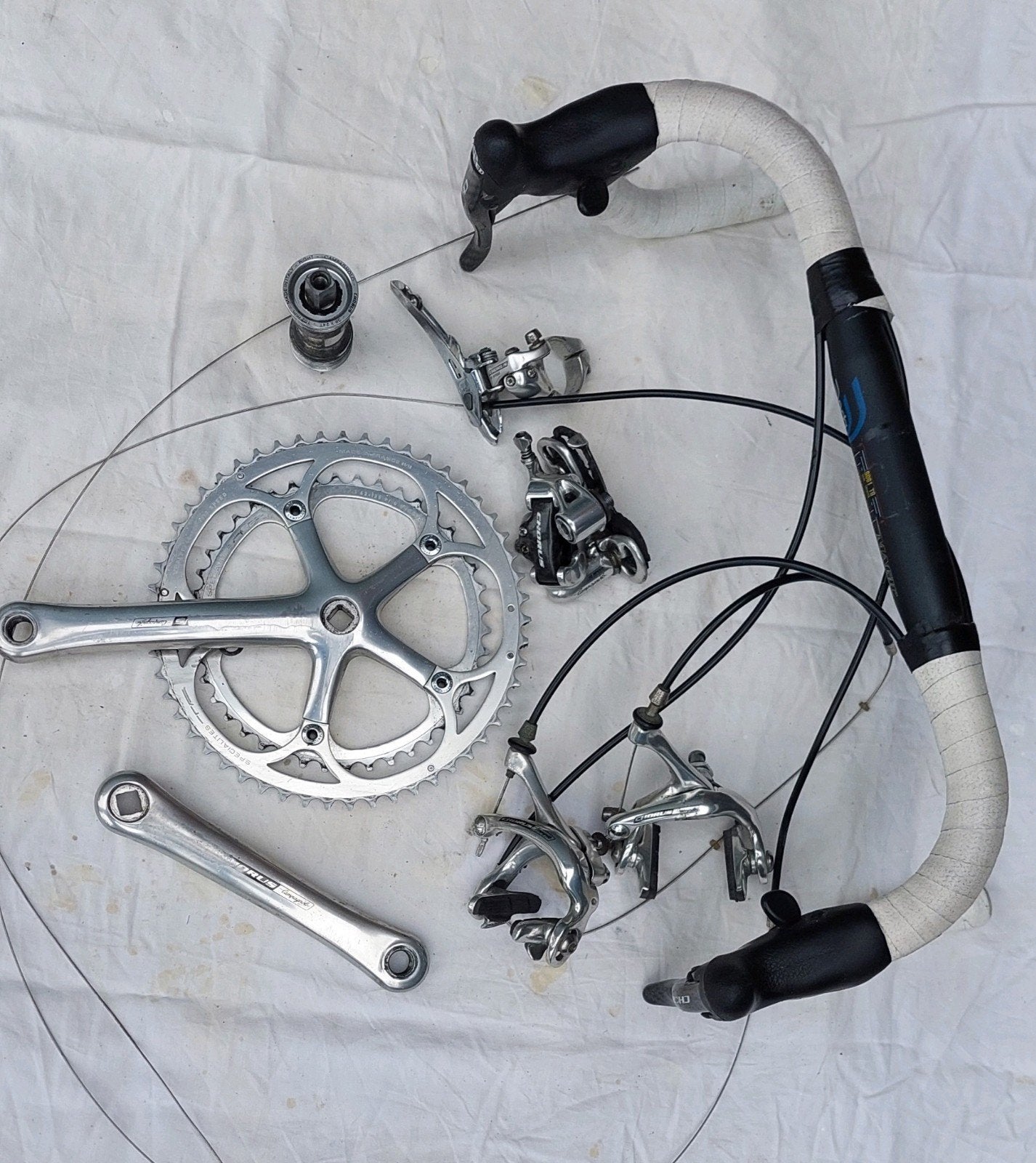 Campagnolo Chorus Carbon 10 speed groep, Ophalen of Verzenden, Gebruikt, Racefiets, Campagnolo