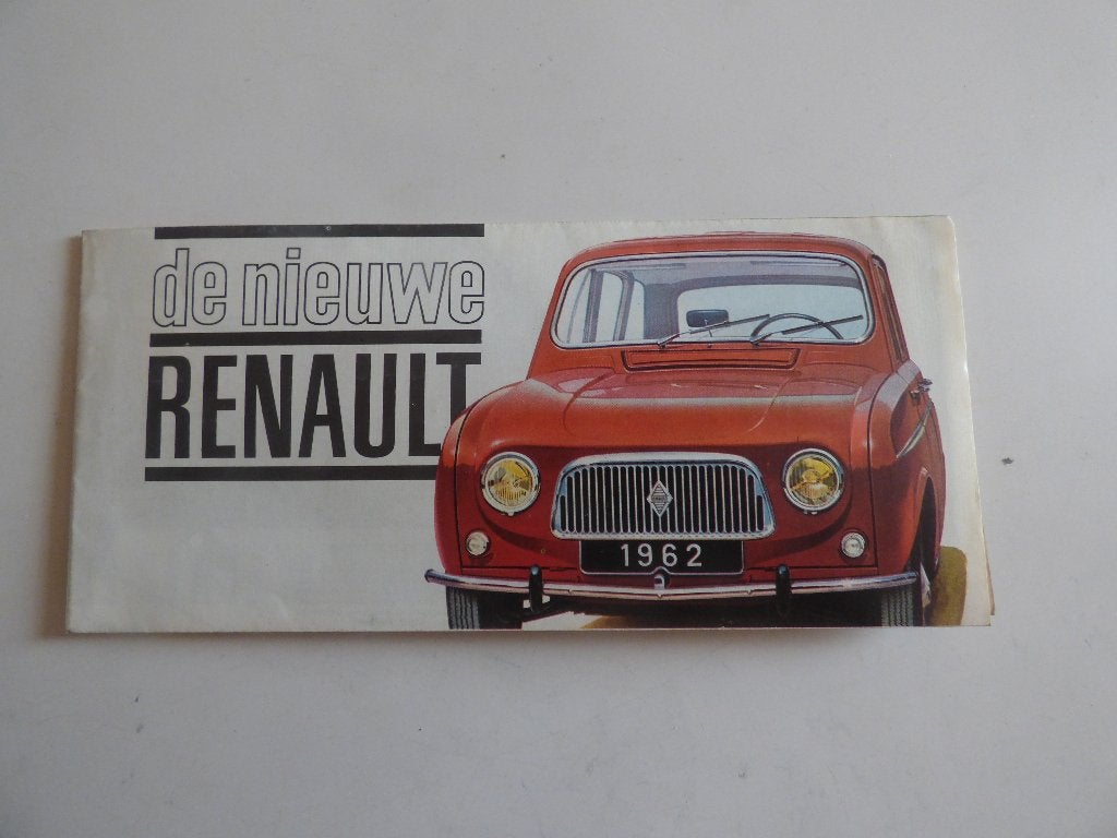 RENAULT R4 FOLDER 1962, Ophalen of Verzenden, Gelezen, Renault