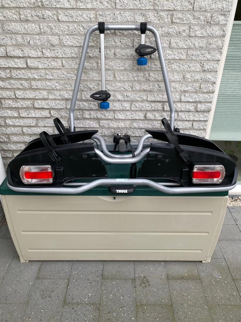 Thule Trekhaakdrager voor 2 elektrische fietsen, Auto diversen, Fietsendragers, Gebruikt, Trekhaakdrager, 2 fietsen, Elektrische fiets