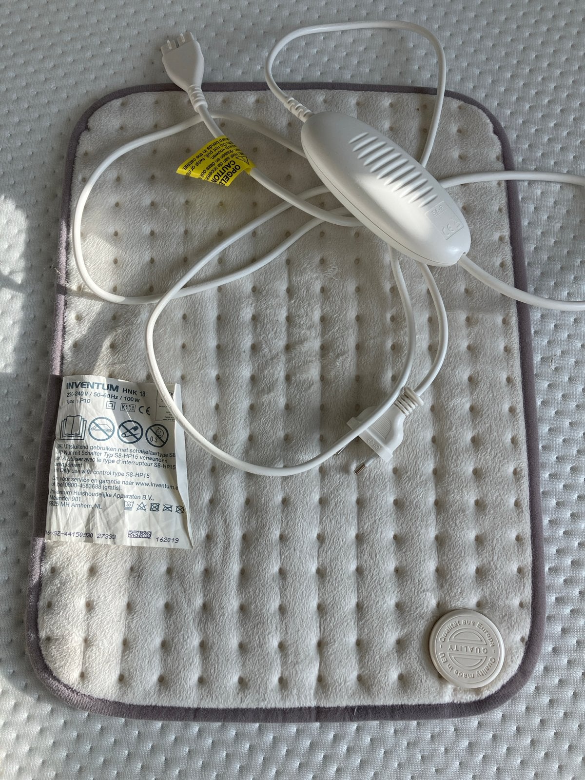 Inventum HNK 18 Elektrische Warmtedeken/Onderdeken, Ophalen of Verzenden, Gebruikt