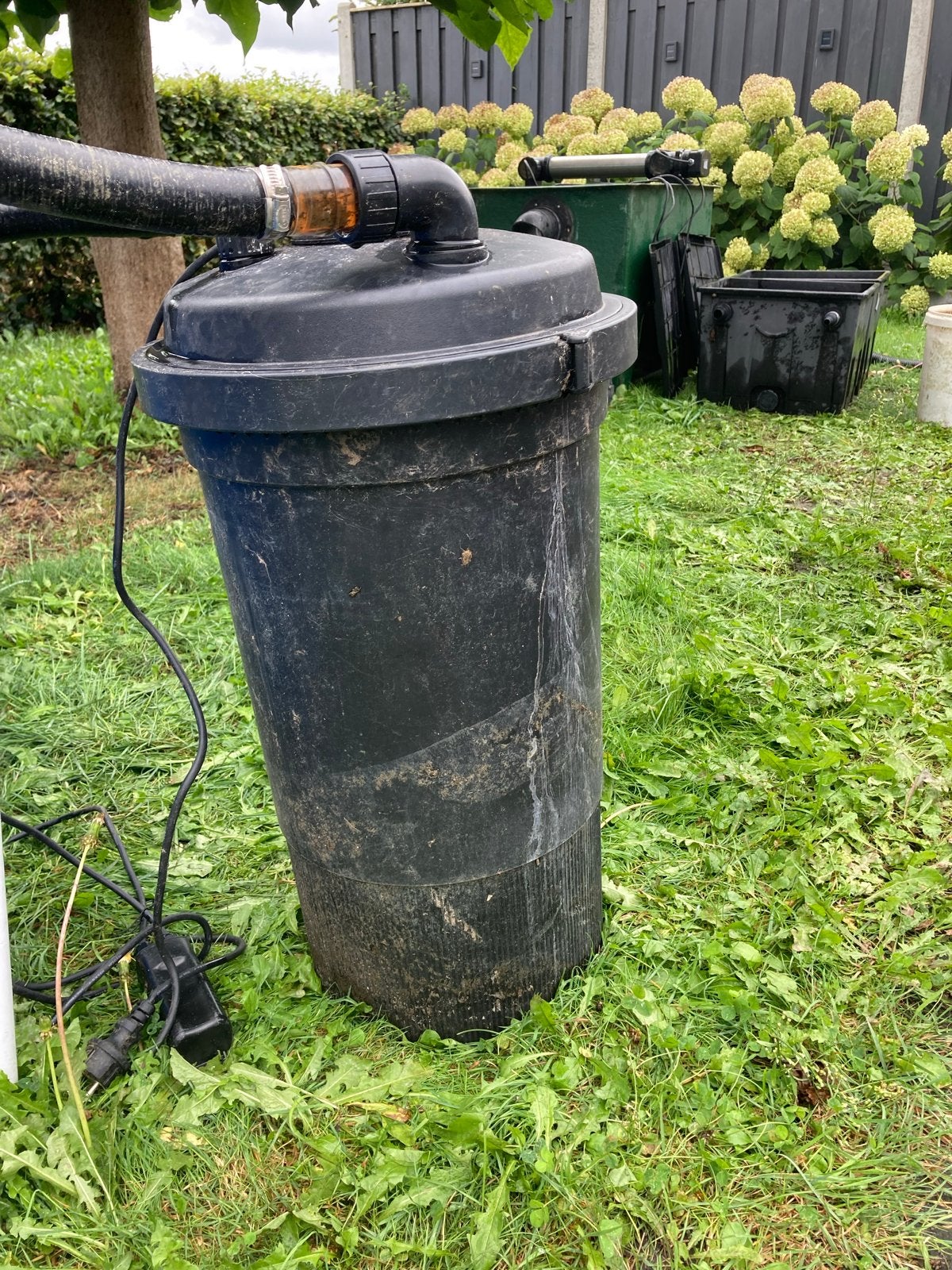 Vijverfilter set: 3-kamer, UVC, doorstroom & drukfilter, Tuin en Terras, Ophalen of Verzenden, Gebruikt