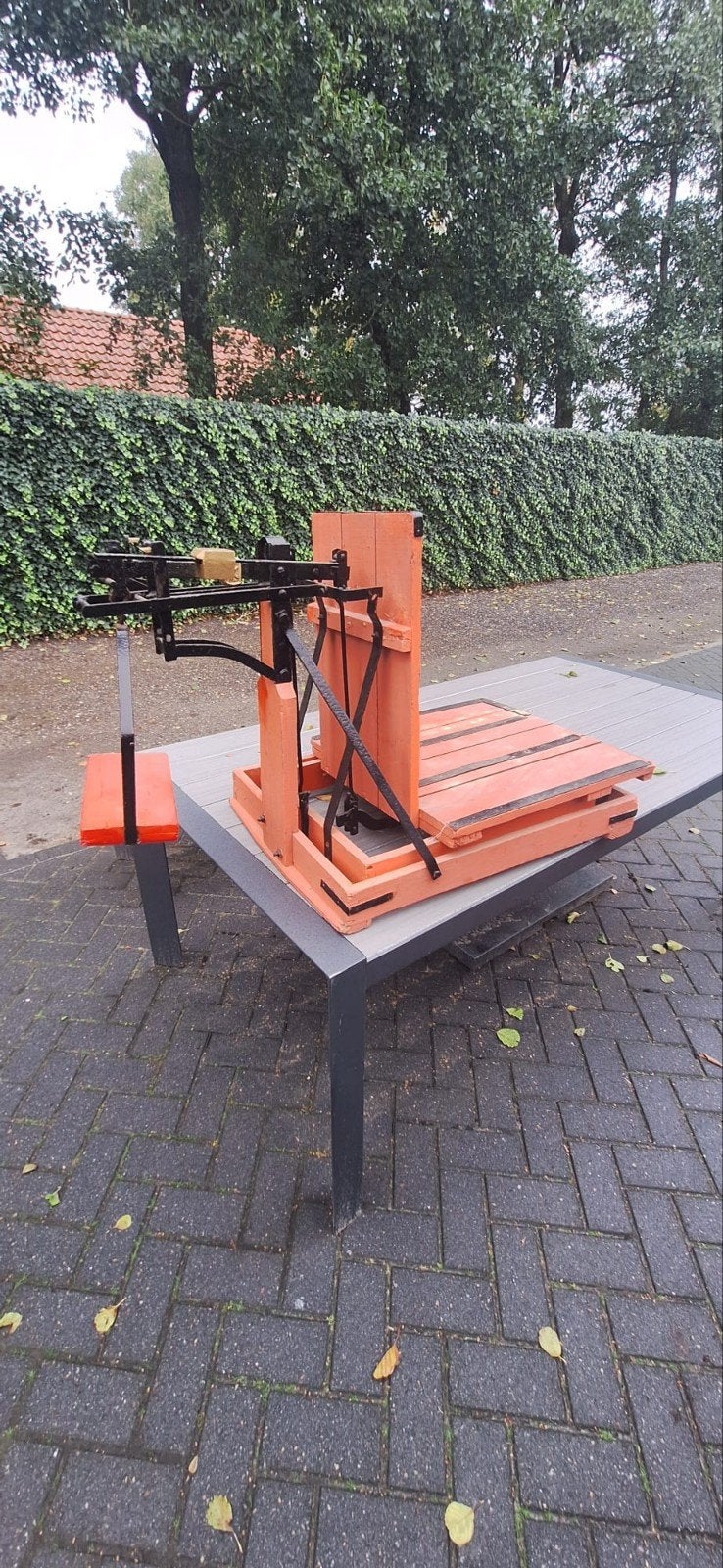Boskule weegschaal - Vintage industriële weegschaal, Ophalen, Gebruikt, Vloerweegschaal, 200 kg of meer