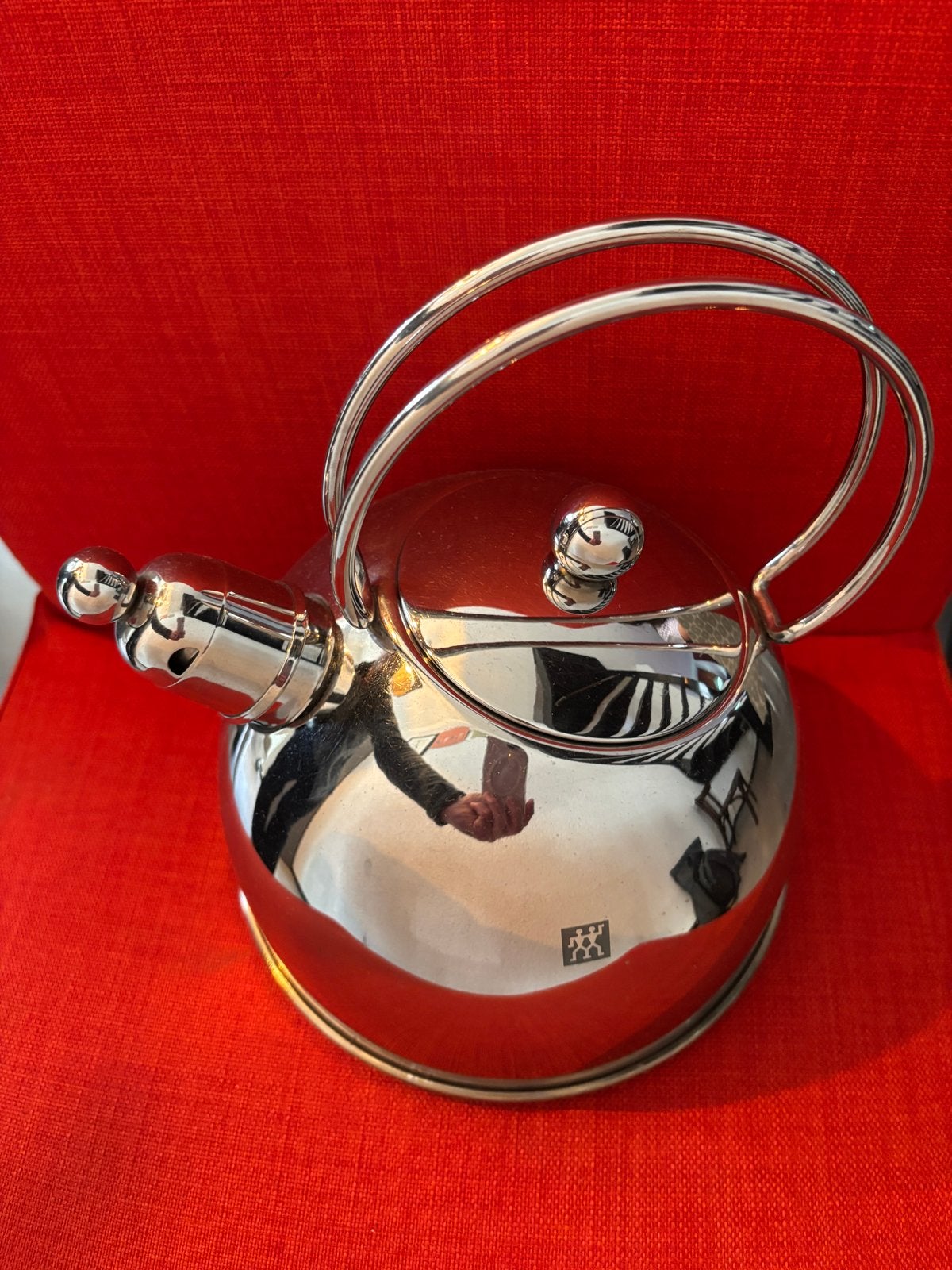 Zwilling fluitketel, Theepot/fluitketel, Gebruikt, Zilver, Ophalen of Verzenden