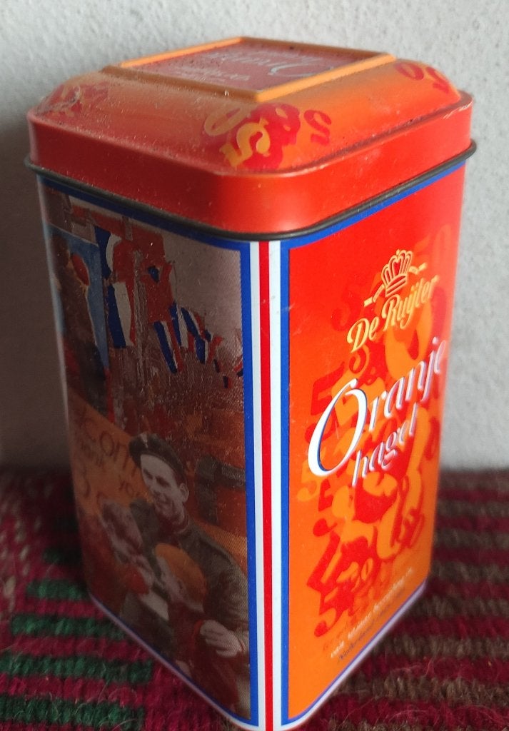 blik de RUIJTER oranje hagel 50 jaar bevrijding uit 1995, Verzamelen, Ophalen of Verzenden, Nieuw, Overige, Overige merken