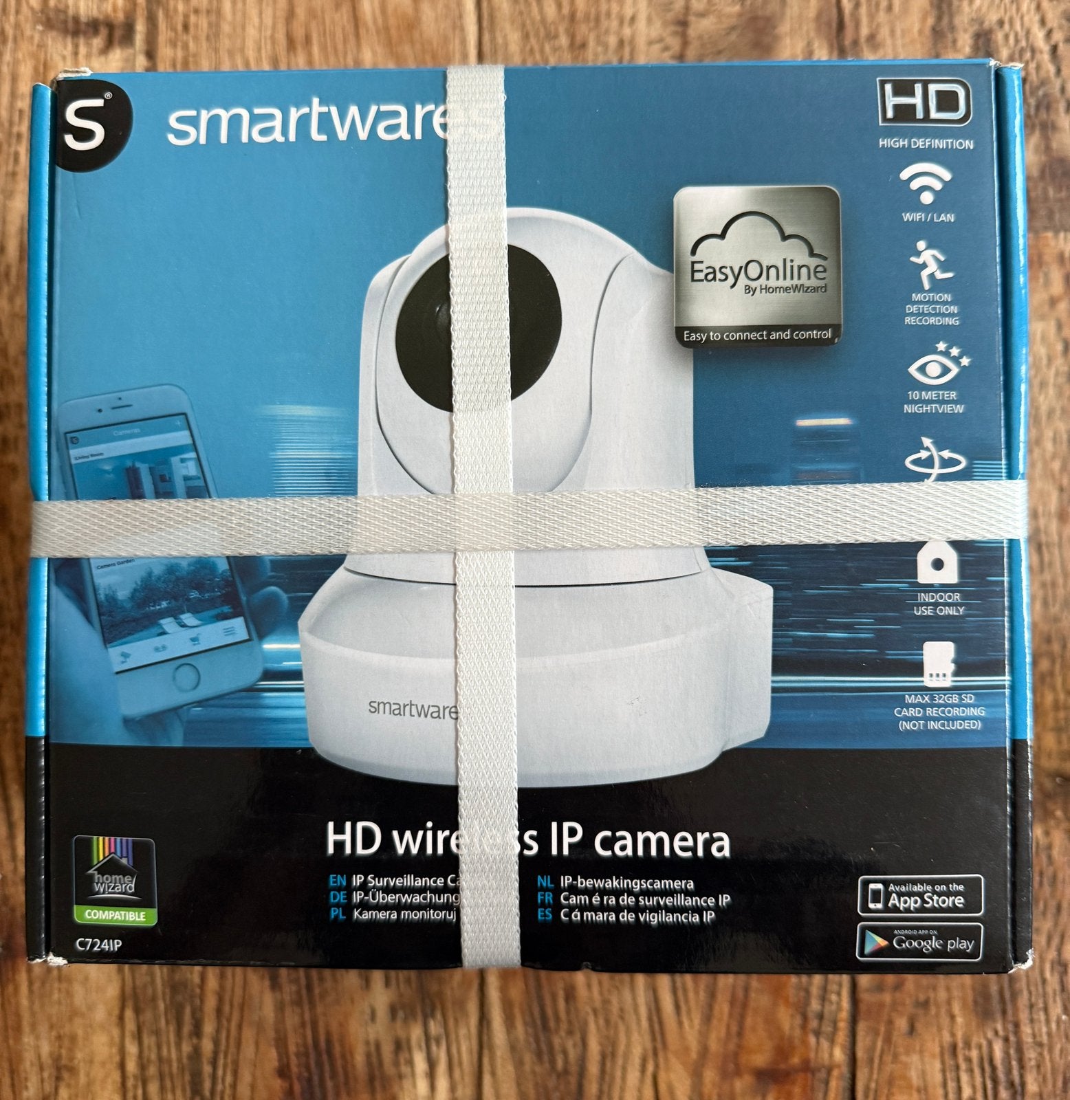 HD wireless IP camera C724IP NIEUW IN DOOS, Ophalen of Verzenden, Nieuw, Binnencamera