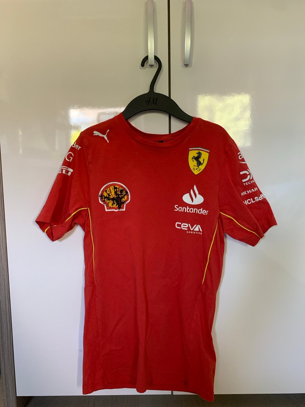 Ferrari F1 T-shirt Puma - Maat XS, Ophalen of Verzenden, Gedragen, Maat 46 (S) of kleiner, Rood