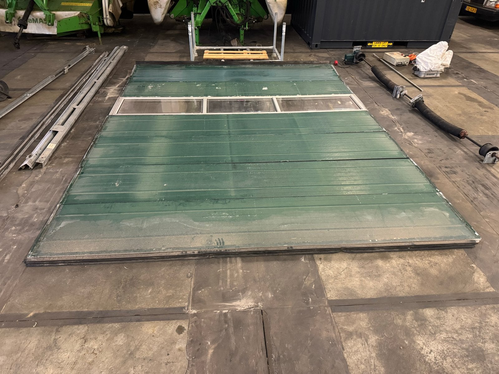 Roldeur garagedeur overheaddeur 3,40 breed 4,30 hoog, Doe-het-zelf en Verbouw, Ophalen, Gebruikt, Garagedeur, Metaal