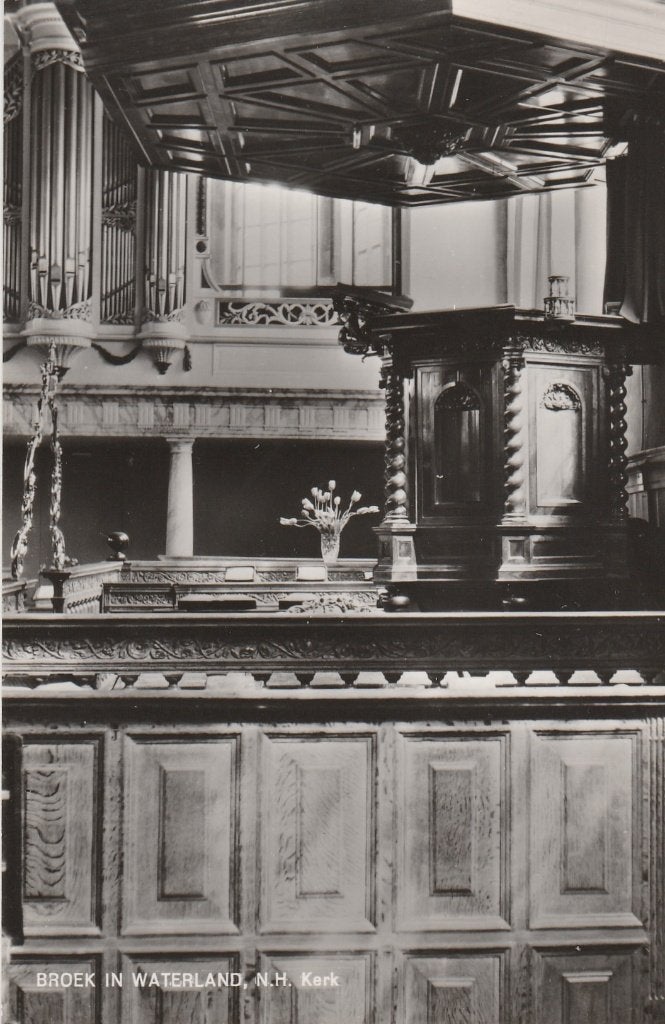 broek in waterland- interieur n.h. kerk, Ophalen of Verzenden, 1940 tot 1960, Noord-Holland
