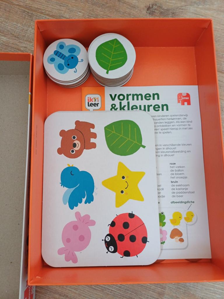 Jumbo Vormen & Kleuren spel - Zo goed als nieuw, Kinderen en Baby's, Speelgoed | Educatief en Creatief, Ophalen, Zo goed als nieuw
