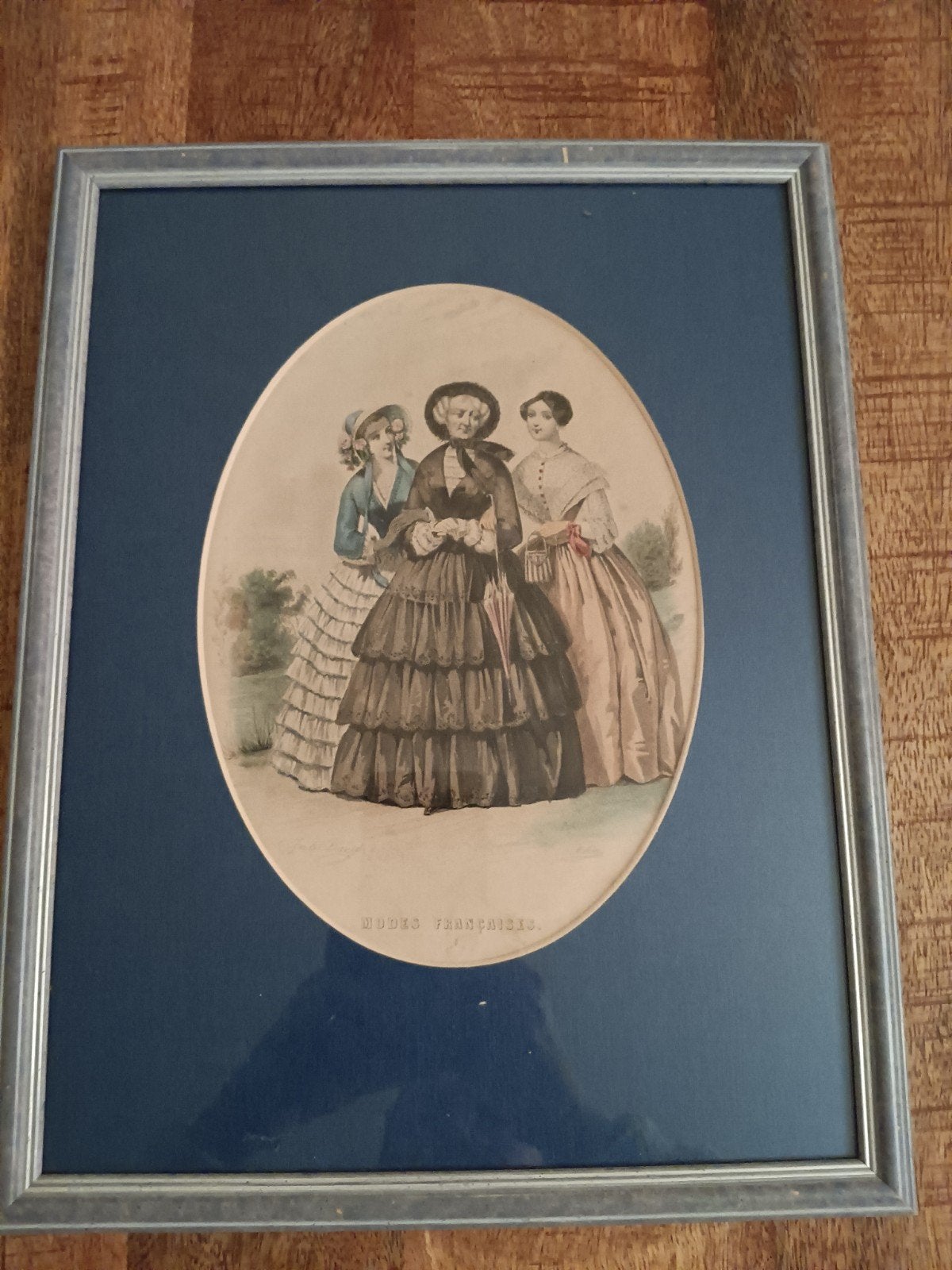 mode prent Journal des demoiselles Modes francaises, Ophalen of Verzenden, Ingelijst