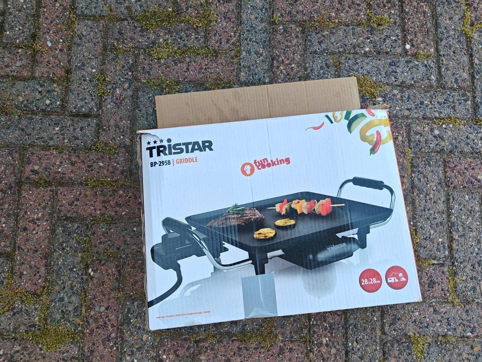 Tristar BP-2958 Griddle - Tafelgrill, Ophalen, Zo goed als nieuw, Tafelgrill
