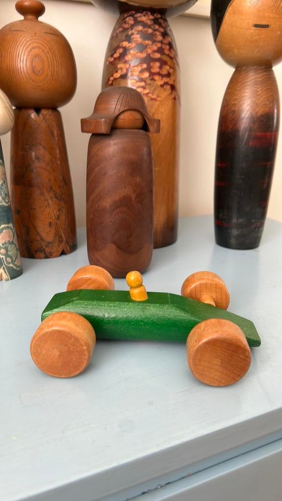 houten speelgoedauto race auto Spiel Gut groen, Ophalen of Verzenden, Gebruikt