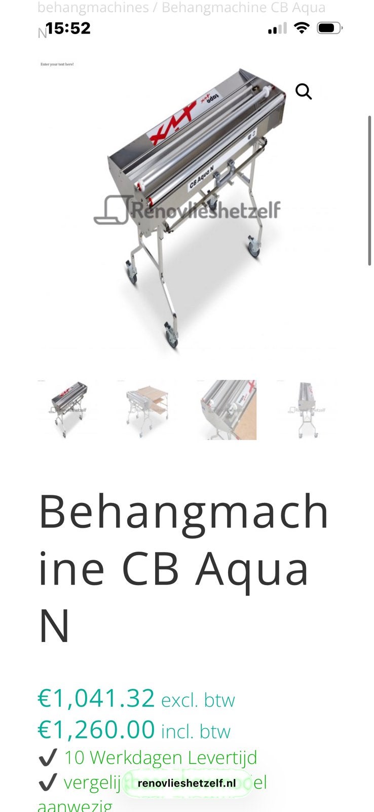 Tapofix behangmachine CB Aqua N, Doe-het-zelf en Verbouw, Schildersmaterialen, Nieuw, Overige typen, Ophalen
