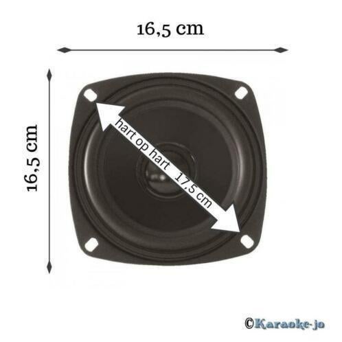 Dynavox 8 Ohm basluidspreker 16,5 cm 80 Watt