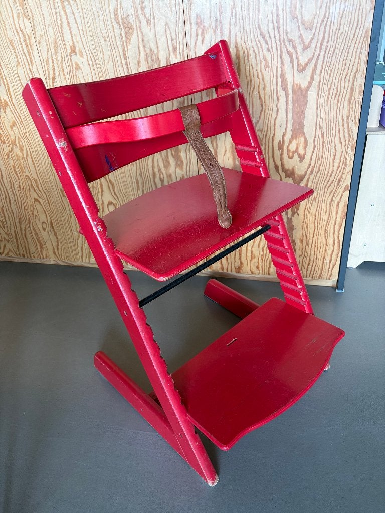 Stokke tripp trapp, Ophalen, Gebruikt, Meegroeistoel, Gordel(s)