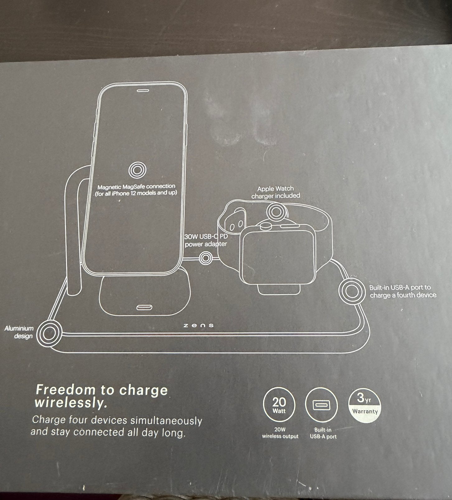 Foto 5 van Zens 4-in-1 oplader voor Apple
