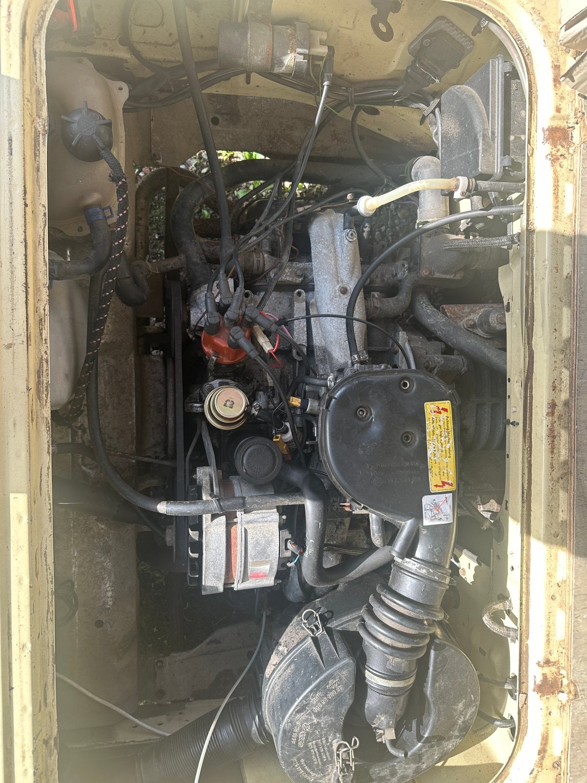 Vw t3 1.9 wbx dg, Ophalen