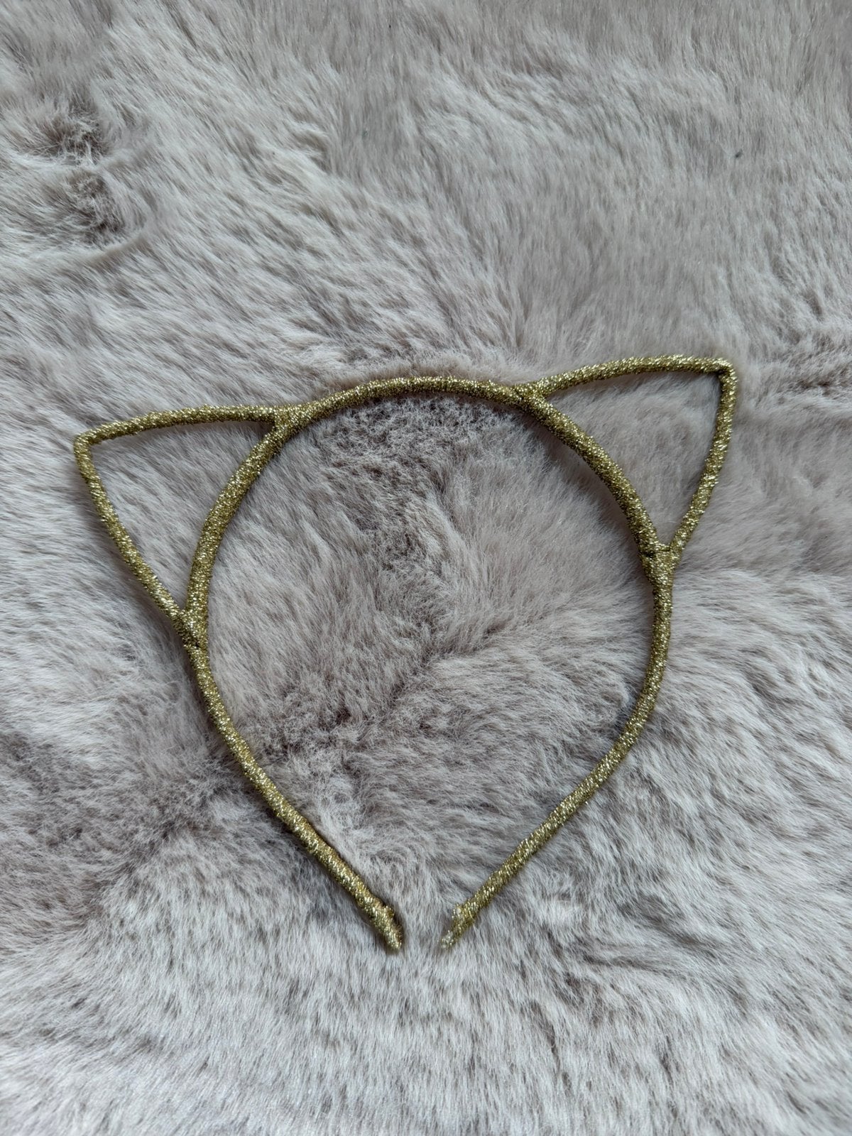 Gouden diadeem met kattenoortjes – als nieuw, Ophalen of Verzenden, Zo goed als nieuw, Overige typen