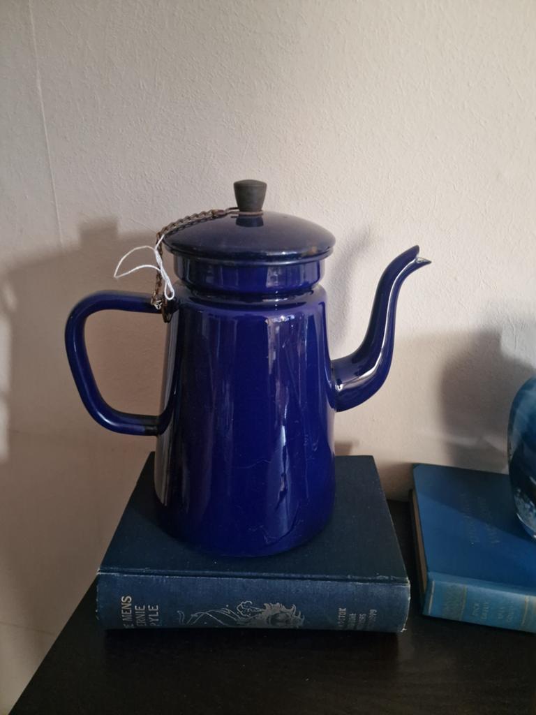 Ketel Kobalt blauw/ emaille, Antiek en Kunst, Antiek | Emaille, Ophalen of Verzenden