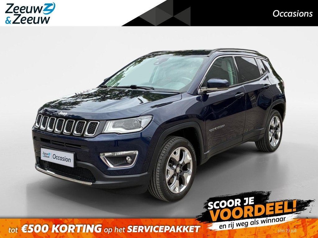 Jeep Compass 1.4 MultiAir Opening Edition 4x4 | Trekhaak | N, Auto's, Jeep, Bedrijf, Te koop, Compass, 4x4, ABS, Airbags, Airconditioning
