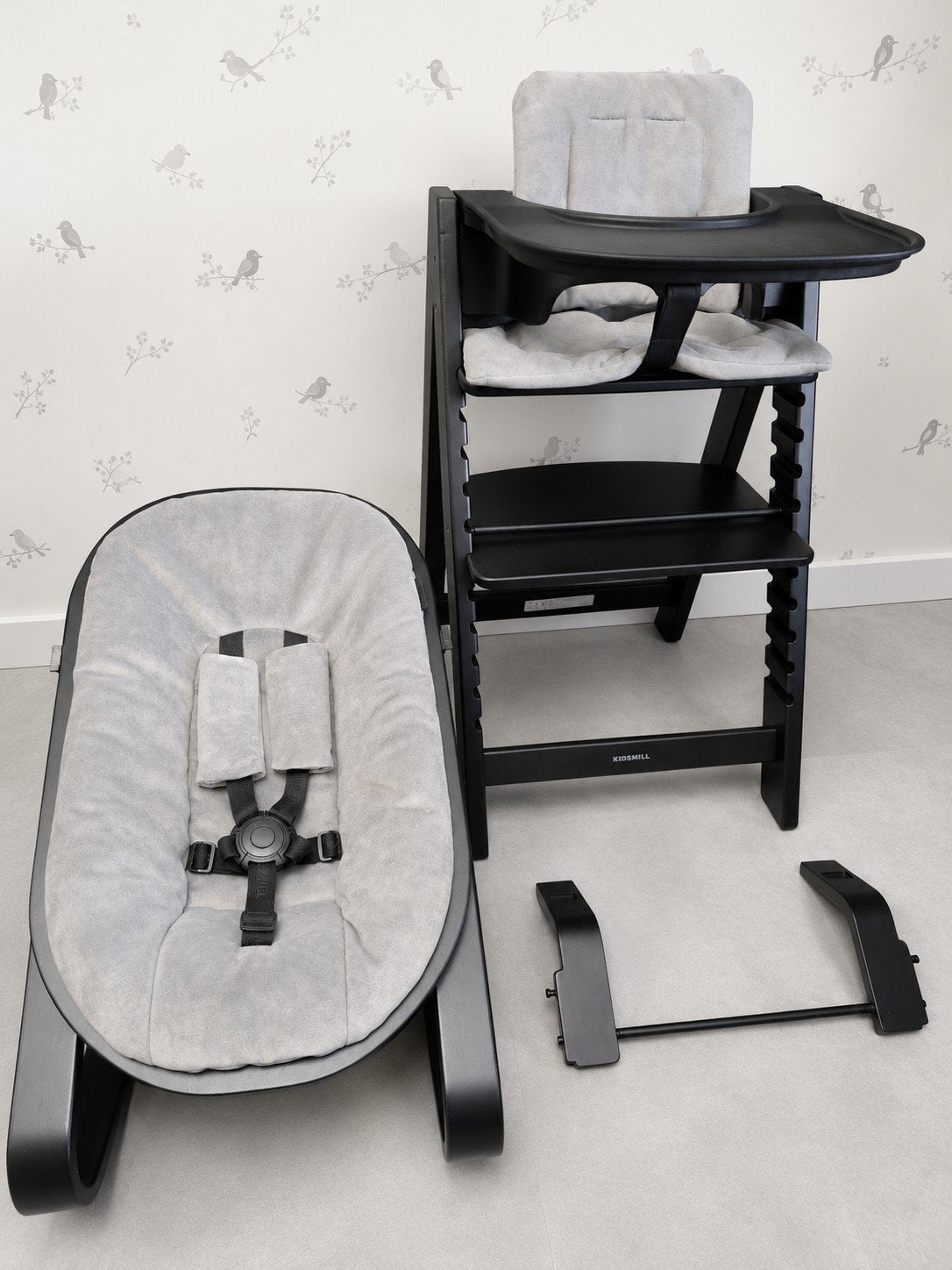 Kidsmill Up Kinderstoel Compleet met Wipstoel - Newborn, Ophalen, Zo goed als nieuw, Meegroeistoel, Gordel(s)
