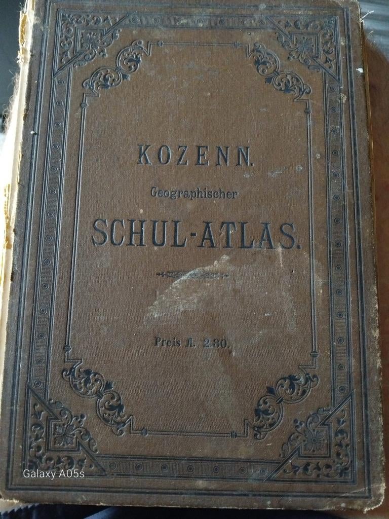 Antieke Kozenn Schul-Atlas 1896, Ophalen of Verzenden, Diverse auteurs