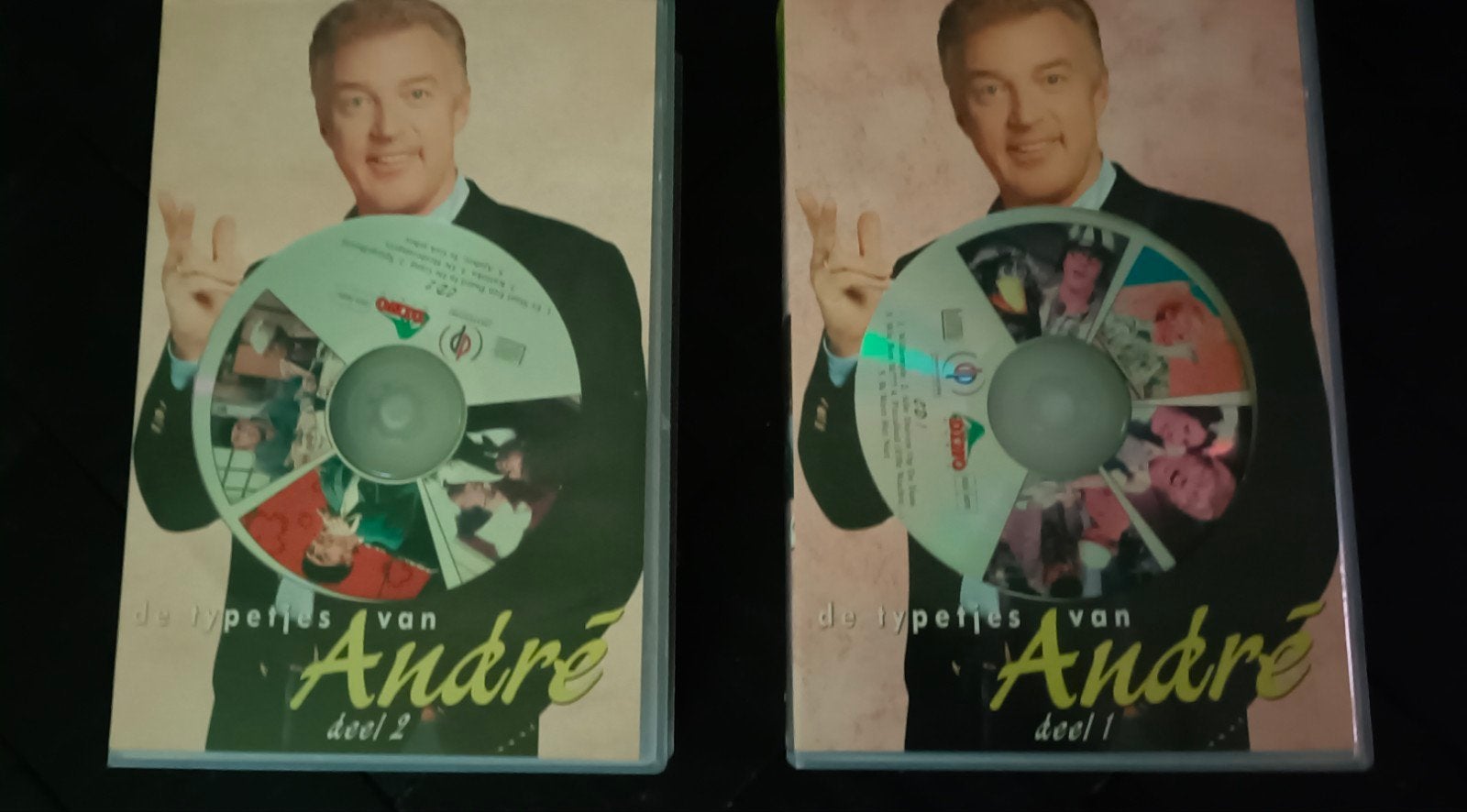 Andre van Duin 2 dvds  en 2 vhs banden lees adv, Alle leeftijden, Ophalen of Verzenden, Zo goed als nieuw, Komedie