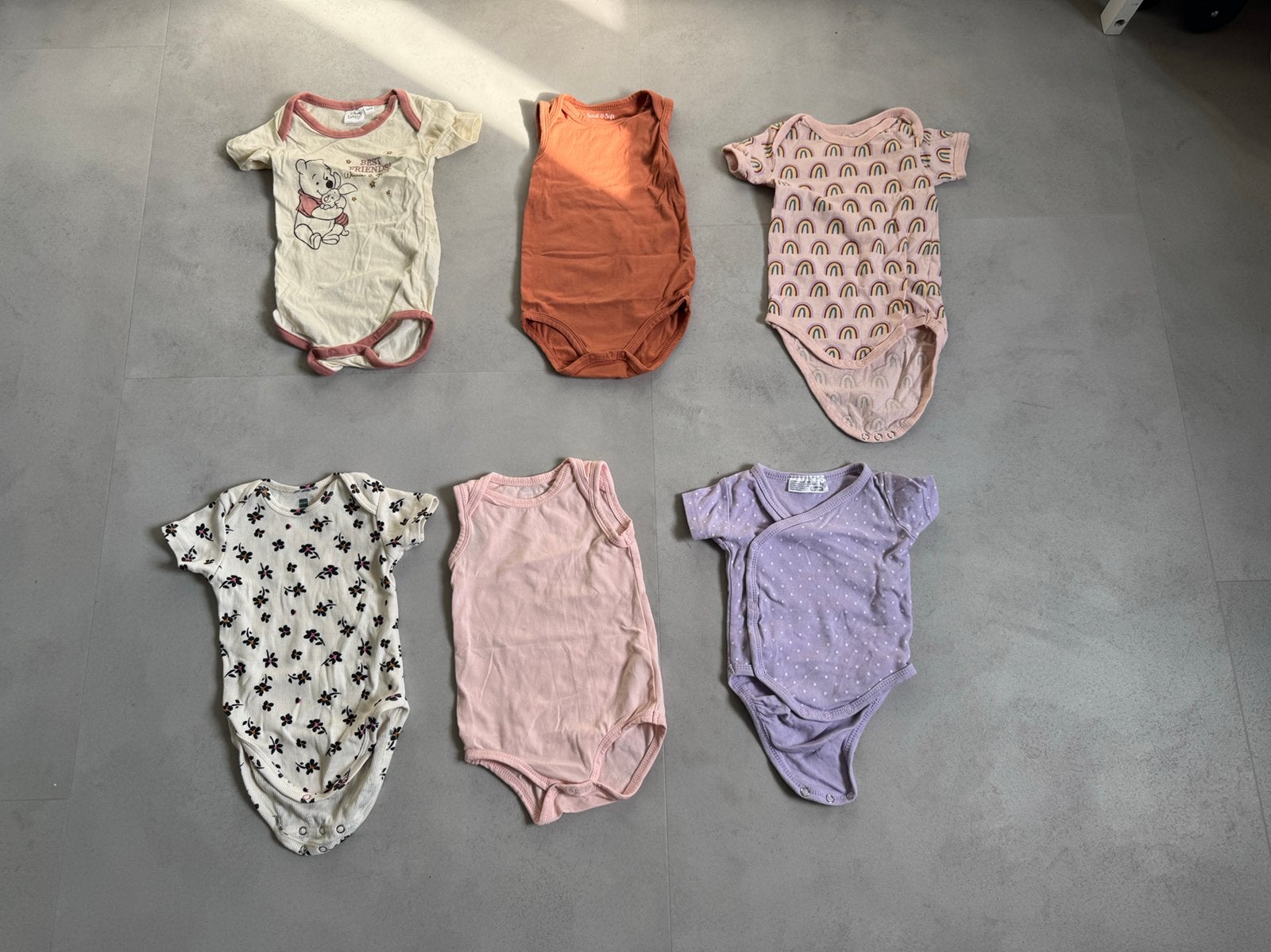 Babykleding rompers korte mouwen 62/68, Ophalen, Jongetje of Meisje, Nacht- of Onderkleding