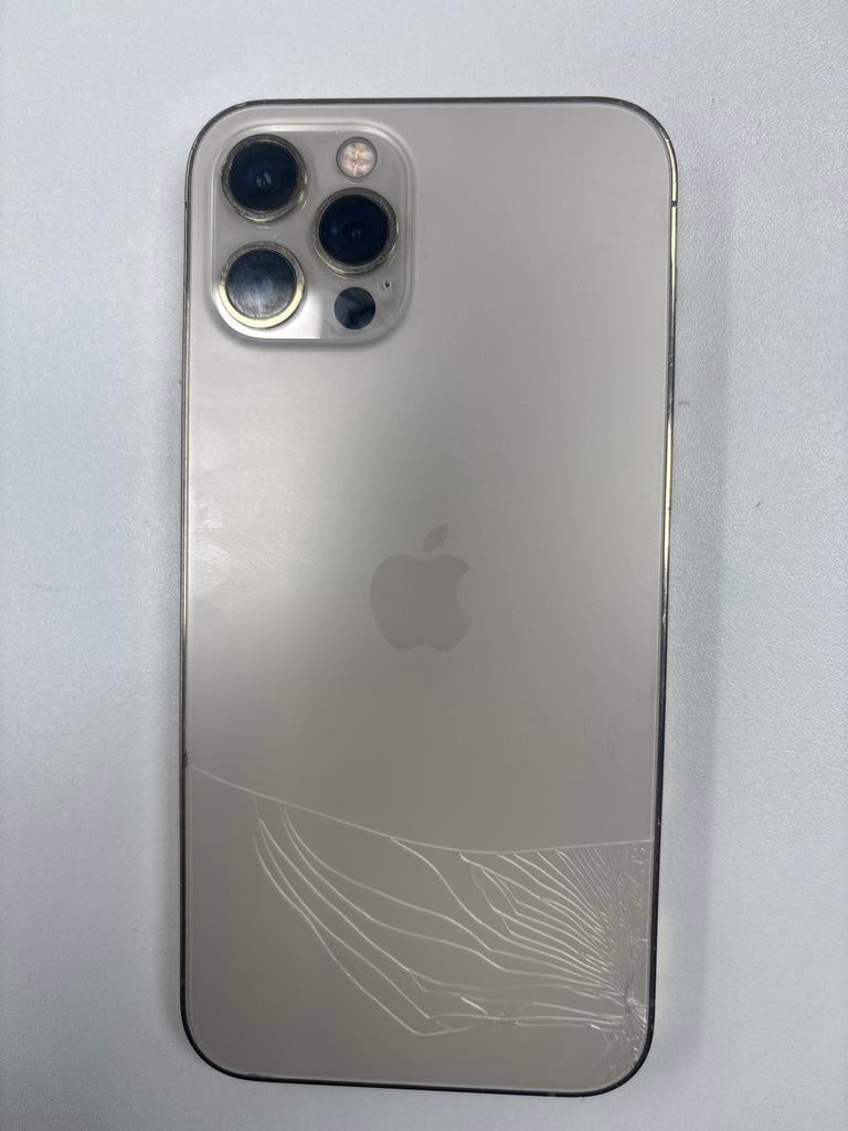iPhone 12 Pro - Gebarsten achterkant, Telecommunicatie, Mobiele telefoons | Apple iPhone, 256 GB, 99 %, Gebruikt, Zonder simlock