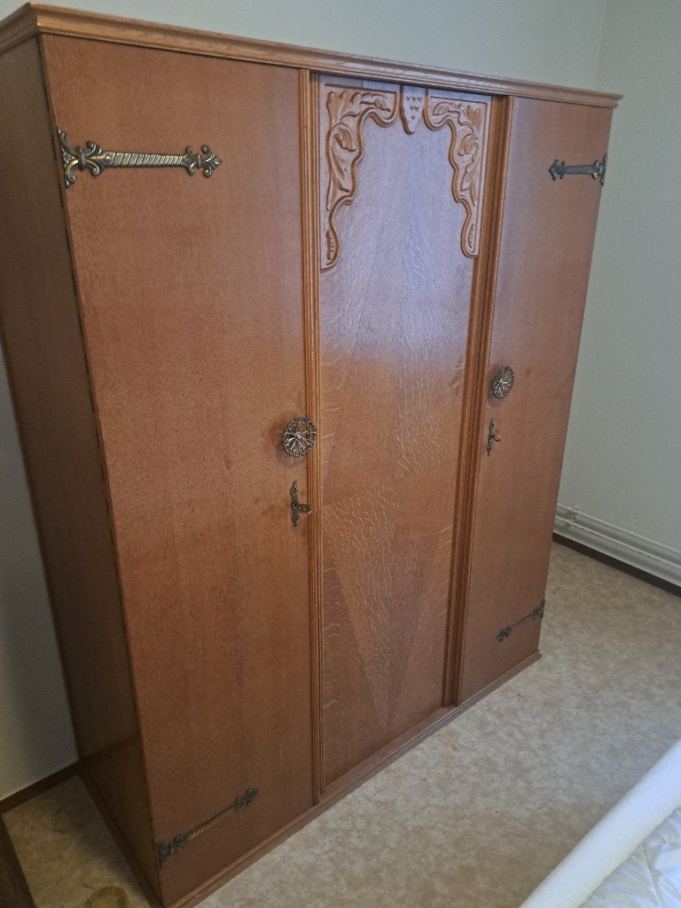 kledingkast vintage  nu  € 40,00, Huis en Inrichting, Ophalen, Gebruikt, 100 tot 150 cm, 150 tot 200 cm