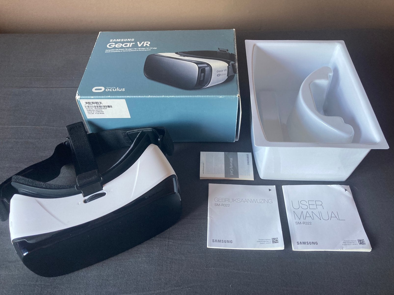 Samsung Gear VR Bril (SM-R322) - Complete set in doos, Ophalen of Verzenden, Zo goed als nieuw, VR-bril, Telefoon