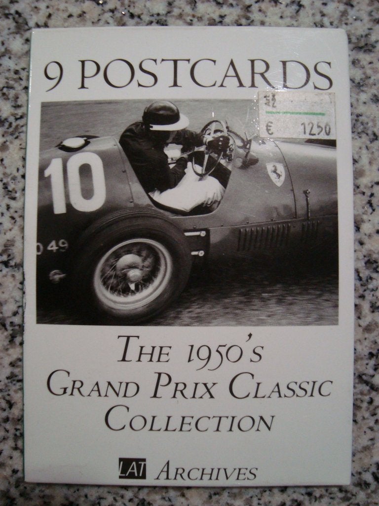 9 postcards the 1950 s grand prix classic collection, Verzamelen, Ophalen of Verzenden, Nieuw, Auto's
