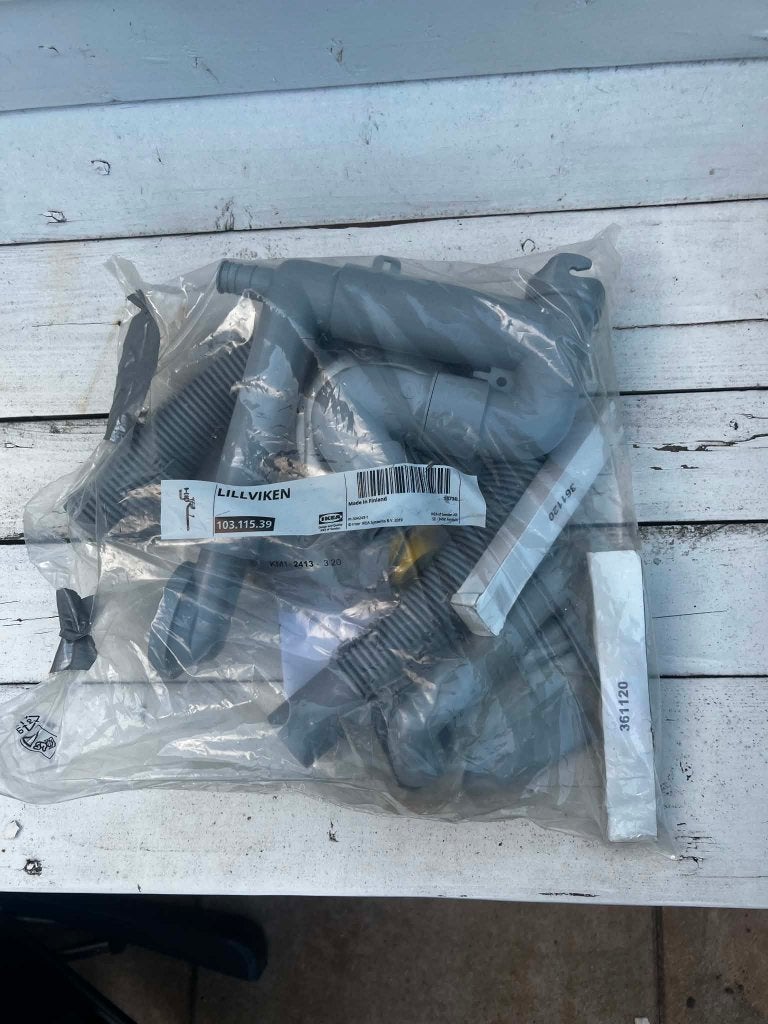IKEA LILLVIKEN Sifon/waterafvoer voor enkele spoelbak, Verzenden, Nieuw, Wastafel