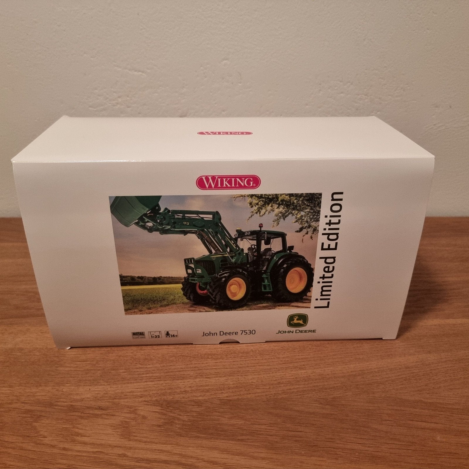 John Deere 7530 met voorlader Wiking, Ophalen of Verzenden, Nieuw, Tractor of Landbouw, Overige merken