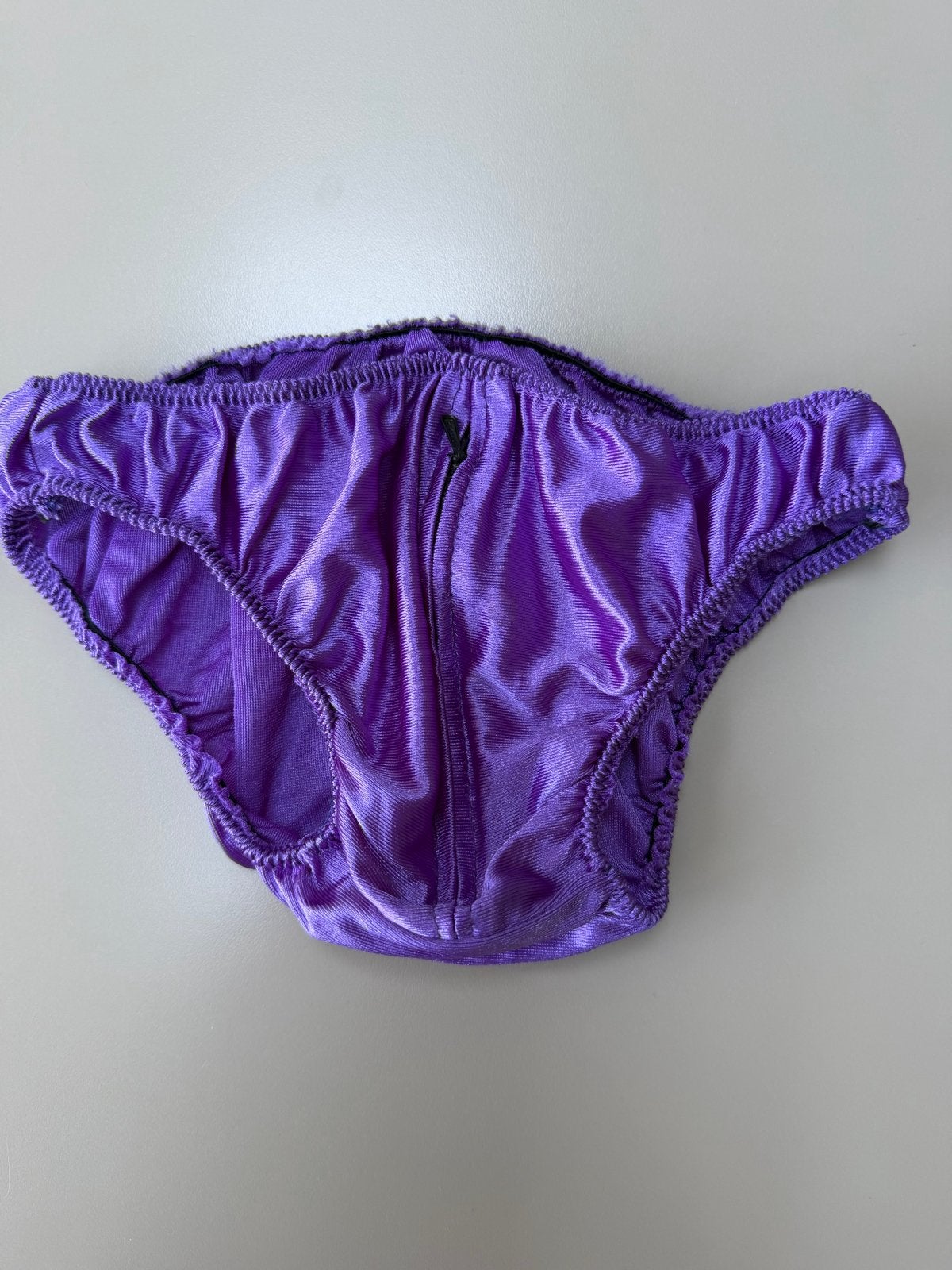 Paarse slip met rits aan de voorkant, Ophalen of Verzenden, Paars, Slip
