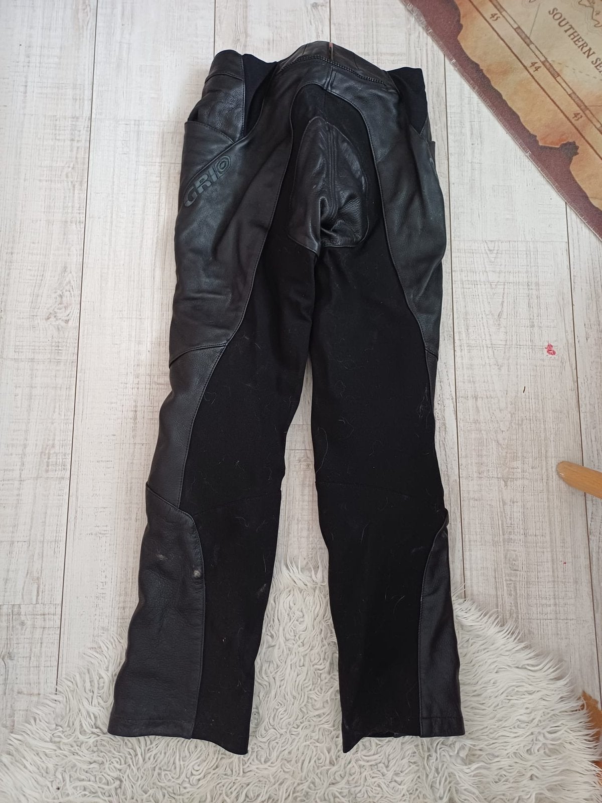 Crio Leren Motorbroek - Comfortabel & Weinig Gedragen, Ophalen of Verzenden, Tweedehands, Dames, Broek | leer