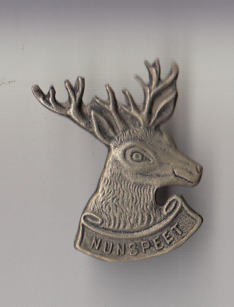 Nunspeet Hert broche, Gebruikt, Niet vindbaar, Niet vindbaar, Speldje of Pin