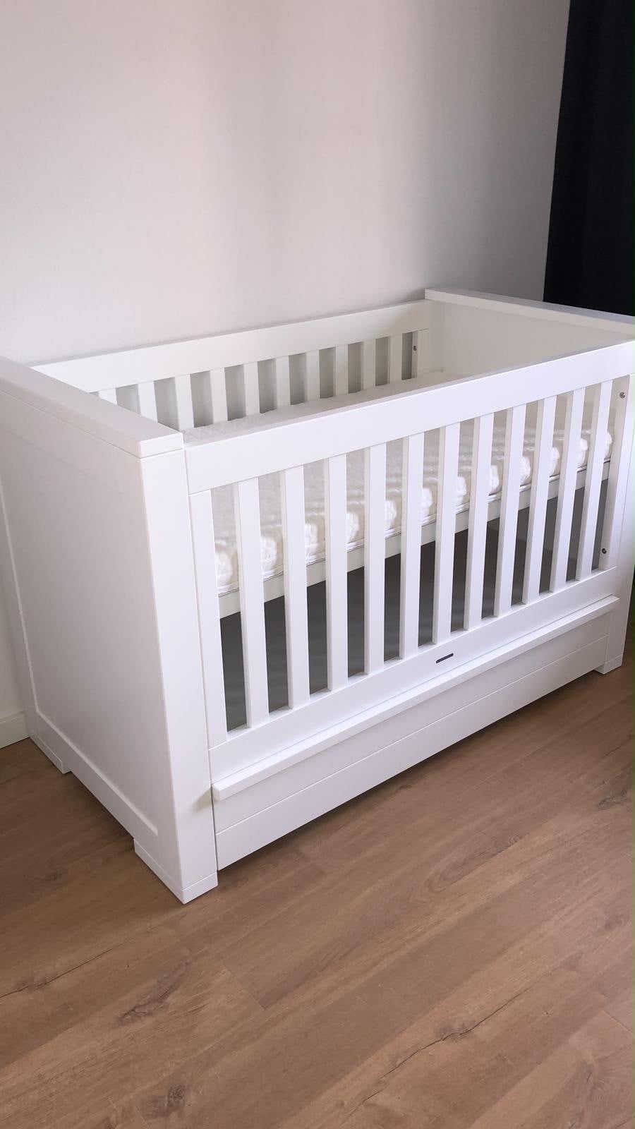 Wit ledikant Kidsmill met matras en lade - Zo goed als nieuw, Ophalen, 70 tot 85 cm, 140 tot 160 cm, Zo goed als nieuw