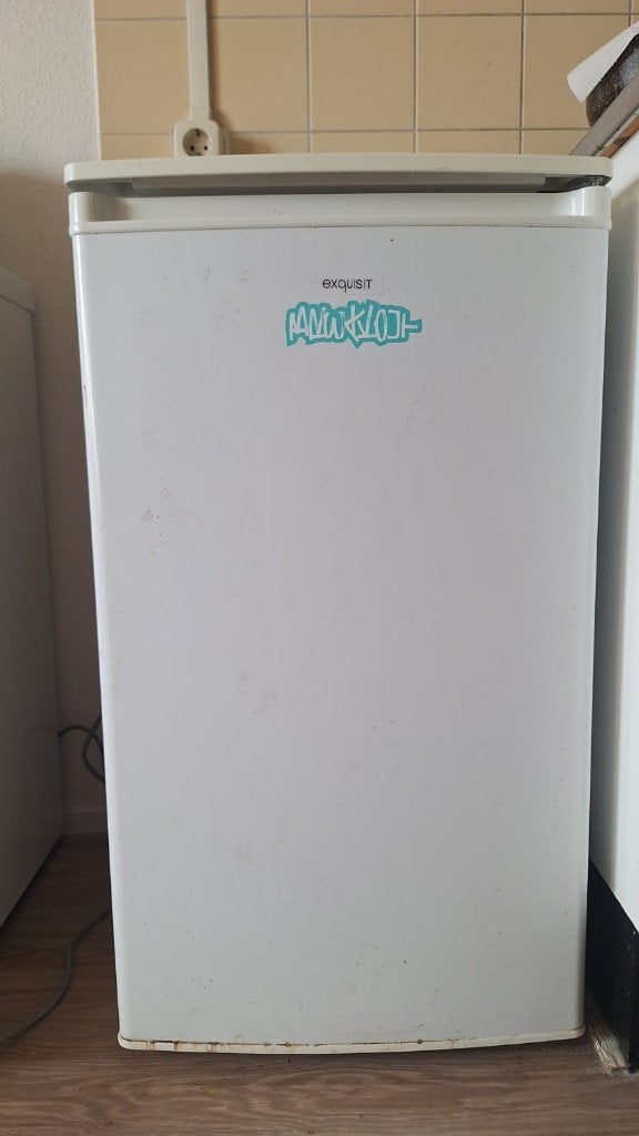 Exquisit Koelkast 109 L, Ophalen, Gebruikt, Wit, 50 tot 100 cm