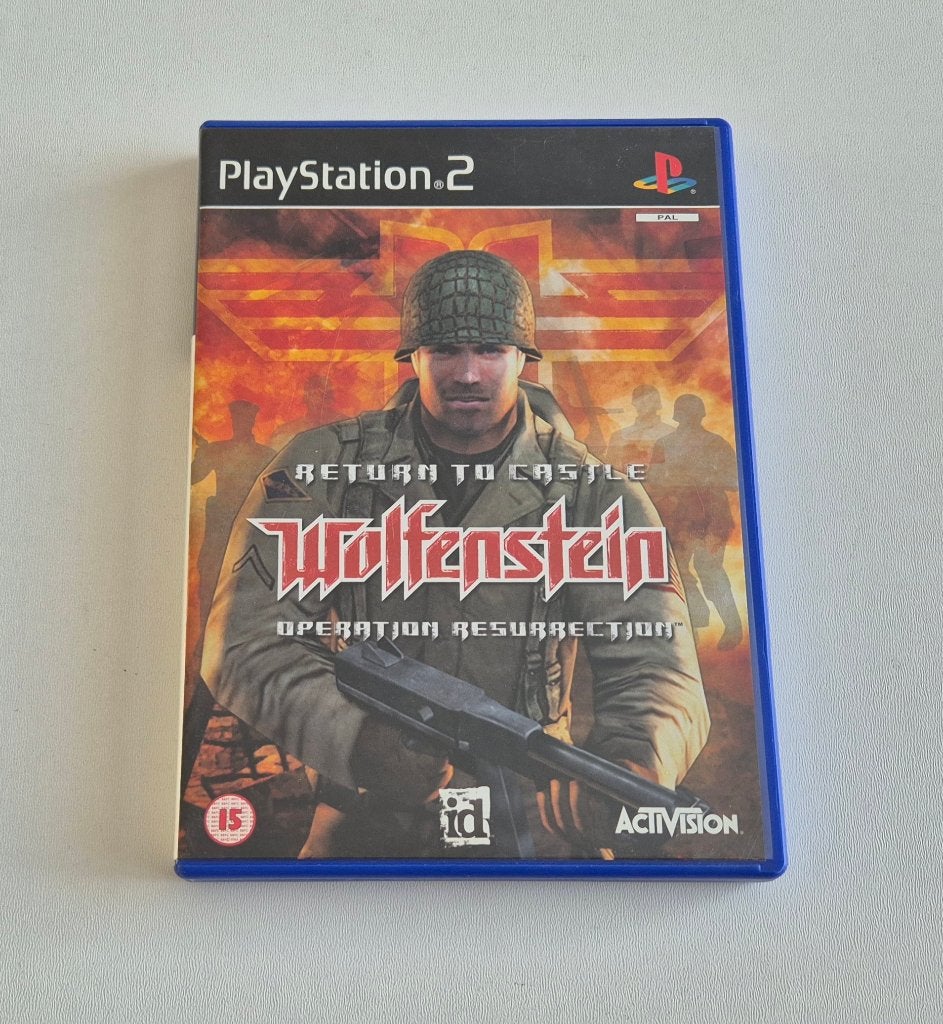 Return To Castle Wolfenstein Playstation 2 PS2 Game Compleet, Gebruikt, Shooter, 1 speler, Ophalen of Verzenden